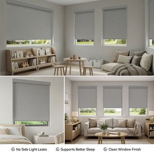 ZSTARR Rail de guidage latéral en forme de L avec joint d'étanchéité pour stores enrouleurs, stores zébrés, stores alvéolaires et stores occultants - Product Image 3