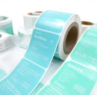 Etichette Adesive Olografiche in Vinile Personalizzate, Forma Rettangolare Bianca Lucida in Rotolo Continuo per Promozioni Aziendali e Commerciali
