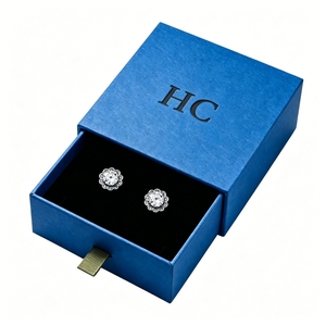 Caja de joyería deslizante rígida con logotipo sofisticado en relieve, forro de terciopelo, caja de almacenamiento de joyas, suministro profesional para branding. - Product Image 4