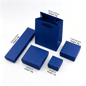 Caja de embalaje de joyería cuadrada rectangular con tapa superior e inferior para pulseras, collares, pendientes, anillos, colgantes y insignias - Product Image 3