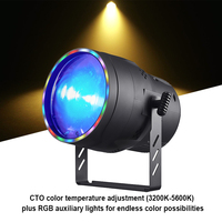 Igreslite 250W COB Zoom CTO LED Wash Par Light Face Light Focus Halo RGBW Grande surface pour discothèque, mariage, fête, vacances