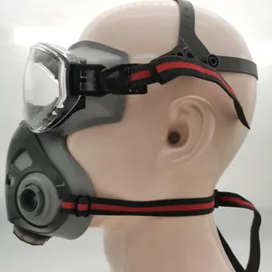 PPE PLUS Wholesale Cheap Price Half Face Gas Masks Respirator For Chemical Industrial Pesticides Spraying With Goggles