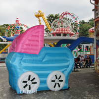 En gros Personnalisé Durable Géant Gonflable Art Modèle Dessin Animé Décoration De Vacances Gonflable Bébé Modèle De Voiture pour La Publicité
