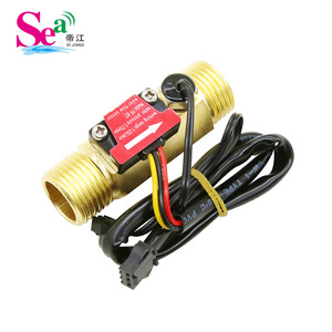 B7 Brass chuyển đổi Lưu lượng nước cảm biến 24V với 50k cảm biến nhiệt độ tuabin lưu lượng kế 1-25l/min cho năng lượng mặt trời nóng G1/2 ''kết nối - Product Image 5