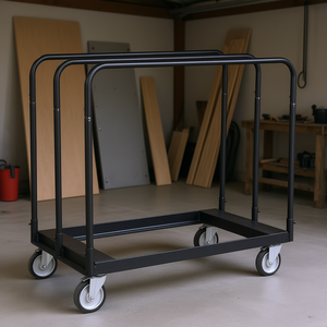 Carro para Láminas de Paneles de Yeso de Alta Resistencia, Plataforma de 36.02 x 24.02 Pulgadas, 5 Ruedas Giratorias para Manejo de Paneles de Pared en Garajes - Product Image 2