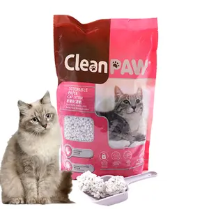 Pet Supplier pH Testing Monitoring High absorbency Dust Free Strong Clumping Odorless Paper Cat Litter