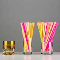 Vente en gros Paille cuillère à boire jetable en plastique pour smoothie