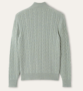 Pull en cachemire torsadé à col montant pour homme, anti-boulochage et anti-plis, idéal pour l'hiver et les affaires - Product Image 6