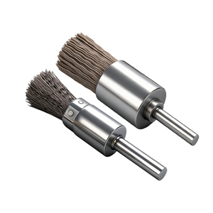 Cepillos de Fibra Cerámica con Cerdas de Alambre de Acero, Mangos Metálicos Personalizables para Proyectos Industriales y de Bricolaje, OEM, Elimina Rebabas - Product Image 1