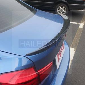 Aileron de style MP pour berline Série 3 2012-2018 F30 <span class=keywords><strong>320i</strong></span> 325i 330i, becquet de coffre arrière, ABS noir brillant, aspect fibre de carbone - Product Image 2