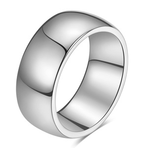 Tungsten Steel Couple <b>Rings</b> 2 4 6 8mm Smooth <b>Plain</b> Wedding Band Unisex Jewelry - Product Image 5