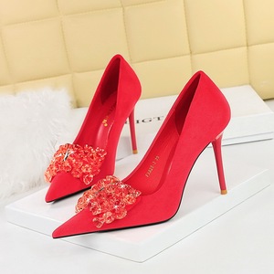 Rhinestone Bow Sandales Talon Femme Latest Design No MOQ 1 Pumps Sexy Ladies Stiletto High <b>Heels</b> for Women - Product Image 3