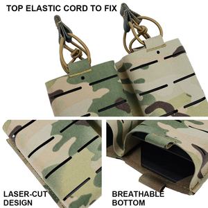Porte-chargeur double découpé au laser, en nylon 500D, système Molle, porte-chargeur tactique pour chargeurs de 5,56 mm - Product Image 3