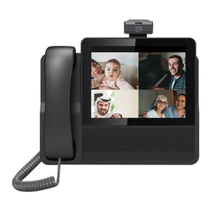 2023新的Voip商务IP电话，6 SIP线路帐户兼容PSTN VOIP视频电话，适用于办公酒店工业平板电脑
