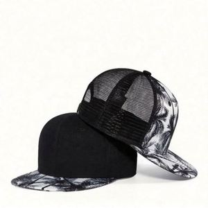 Customize Digital Printing Promotional Fashion <b>Sun</b> Protection Print Unisex <b>Men</b> Snapback <b>Hat</b> With Mesh - Product Image 6