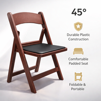 Chaises pliantes en résine plastique rembourrées pour événements extérieurs, style Wimbledon