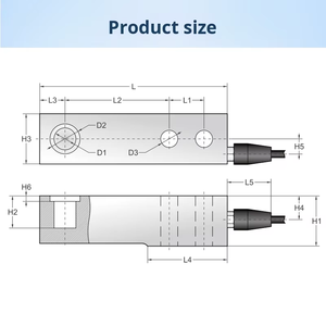 เซ็นเซอร์โหลดเซลล์ทรานสเซล sbtl/0.5T/1T/2T 5-24V 2mV สำหรับเครื่องชั่งรถบรรทุก - Product Image 5