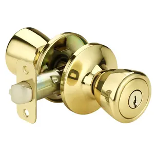 Round Knob Lock Main Door Handle Lock Set Bathroom Privacy Entry Door Knobs Shower Room Door Handles Doorknob