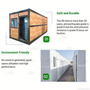 Maison conteneur pliable <span class=keywords><strong>de</strong></span> 20 pieds, installation rapide, bâtiment modulaire portable, dortoir <span class=keywords><strong>de</strong></span> chantier, bureau, maison conteneur pliable - Product Image 4