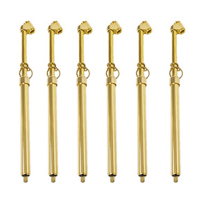 Manomètre de pression des pneus à double tête pour service automobile, en alliage de zinc argenté, type crayon à pied droit, 10-150 PSI, pour vélo, voiture, moto - Product Image 5