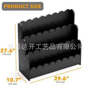 Wooden Tiered Storage Rack 4 Layers Freestanding <b>Desktop</b> Organizer For Bedroom Living Room Storage <b>Shelf</b> - Product Image 4