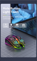 Souris de jeu optique sans fil 2,4 G double mode BT rechargeable 6D, ergonomique avec LED, pour ordinateur portable et de bureau – Offre Spéciale