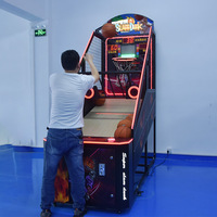 Machine de basket-ball d'arcade professionnelle avec lumières LED et effets sonores - Construction de qualité commerciale