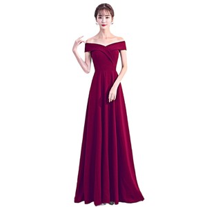 Off The Shoulder Navy Blue Evening Dress A Line Empire Waist Long Formal Gown For Weddings Parties Bridesmaid Events - Product Image 5