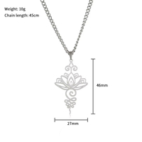 FUTUJI Pendentif hindou en acier inoxydable Motifs hindous populaires Motif de texte Temple hindou pour la maison