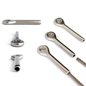 Connecteurs Eda Fisheye en acier inoxydable, connecteurs à sertir pour câbles, pour usage général E20188 - Product Image 1