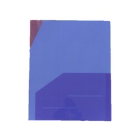 Porte-documents en PVC transparent mat couleur bonbon A4 à double pochette pour une page ou deux pages
