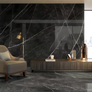 Azulejos Metálicos Esmaltados de Porcelana con Aspecto de Mármol de Lujo, <span class=keywords><strong>Imitación</strong></span> de <span class=keywords><strong>Piedra</strong></span>, Azulejos <span class=keywords><strong>Interiores</strong></span> <span class=keywords><strong>para</strong></span> Pisos y <span class=keywords><strong>Paredes</strong></span> de Salas de Estar Modernas - Product Image 4
