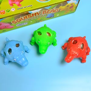 New Design <b>Beads</b> Filling TPR Soft Stretch Crocodile Ball Toy Stress Relief Toy Squeeze Stress Toy Classic Birthday Gift - Product Image 2