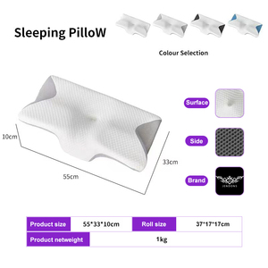 Có thể điều chỉnh chiều cao ngủ cổ tử cung gối thoải mái Ergonomic chỉnh hình chậm phục hồi cổ bảo vệ bộ nhớ bọt giường gối - Product Image 3