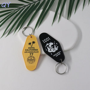 QY Custom Motel Keychain Acrylic Hotel <b>Key</b> Tag Vintage Retro <b>Key</b> <b>Ring</b> Personalized Logo Promotional Gift OEM - Product Image 4