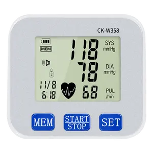インテリジェントデジタル手首血圧モニター充電式デジタルポータブル張力計病院心拍数モニター
