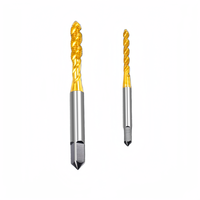Taraud et filière universels en PVC cannelé en spirale avec revêtement TiN/TiCN/DLC, finition brillante, filetage métrique standard