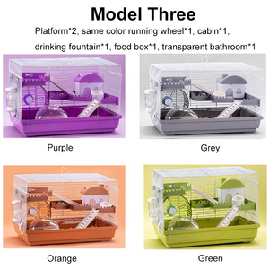 Cage pour hamster de luxe multicolore personnalisée avec pièces de rechange pour grands animaux de compagnie - Product Image 6