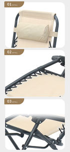 Silla Reclinable Plegable para Exteriores, Tumbona Portátil para Playa - Product Image 5