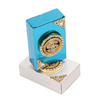 Erliao Bestseller Metall-Zigarettenetui DIY Raucherzubehör Premium Metall-Zigarettenaufbewahrungsbox mit Glänzenden Strass-Steinen