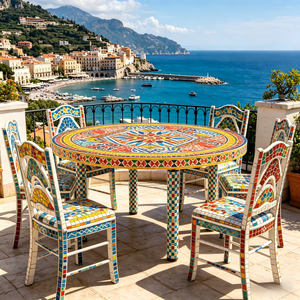 <span class=keywords><strong>Table</strong></span> à manger ronde de style italien, <span class=keywords><strong>table</strong></span> à manger en bois massif haut de gamme, <span class=keywords><strong>table</strong></span> à manger artistique créative de designer - Product Image 4