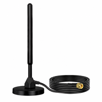 Antenne IoT LoRa LPWAN à base magnétique 433 MHz avec câble RG58 pour connecteur N, gain de 30 dBi