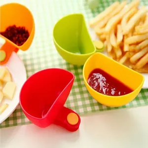 1 pièce Bol à salade en plastique, bol à vinaigrette, clipable, écologique, ustensiles de cuisine, gadgets de cuisine - Product Image 2