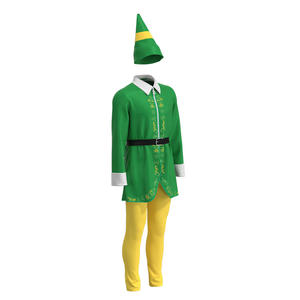 Nuevo traje de elfo de Navidad para adultos, 5 uds., traje de lujo de Santa, pareja, Cosplay, vacaciones, Halloween, fiesta de Navidad, conjunto para hombres y mujeres - Product Image 2