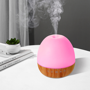 جهاز نشر العطور بالموجات فوق الصوتية بتصميم خشبي سعة 500 مل مع صوت الضوضاء البيضاء، موديل 2021 الجديد - Product Image 4