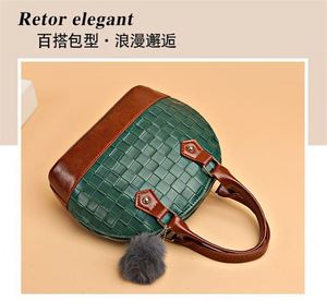 Sac à main vintage pour femme en cuir synthétique souple à motif tissé écossais, sac bandoulière messager et fourre-tout pour femmes et jeunes filles - Product Image 5