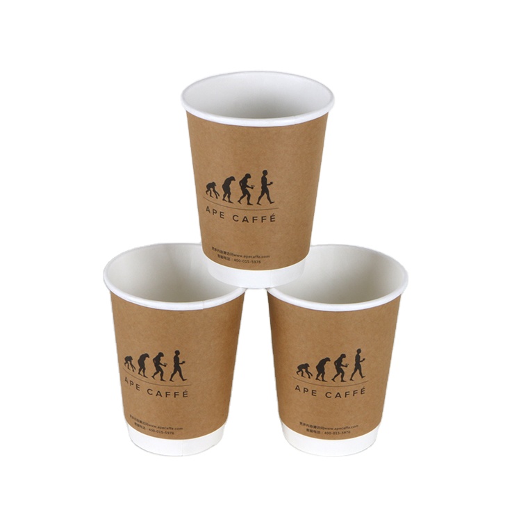 Factory directly sale double wall paper cup custom disposable carton cupsPopular