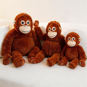 Figuras Realistas de Gorila y Simio, Juguetes de Peluche Súper Suaves, Rellenos de Algodón PP, Muñecos de Mono Pequeños, Regalos Populares - Product Image 2