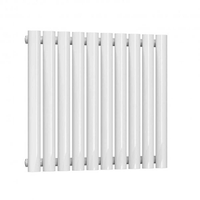 Radiateur horizontal en acier pour espaces publics et résidentiels, panneau ovale, colonne, OEM, radiateur à eau chaude économe en énergie, idéal pour gymnases, hôpitaux, écoles, design moderne