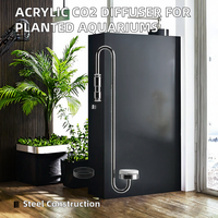 Diffuseur de CO2 en acier inoxydable, atomiseur transparent pour aquariums plantés, utilisation sur bureau, salle à manger et salon, garantie 1 an, boîte